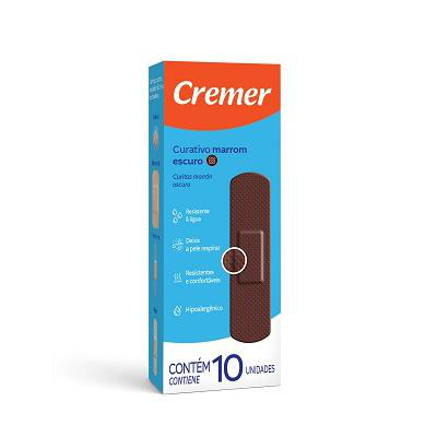 Curativo Cremer Marrom Escuro 10 Unidades